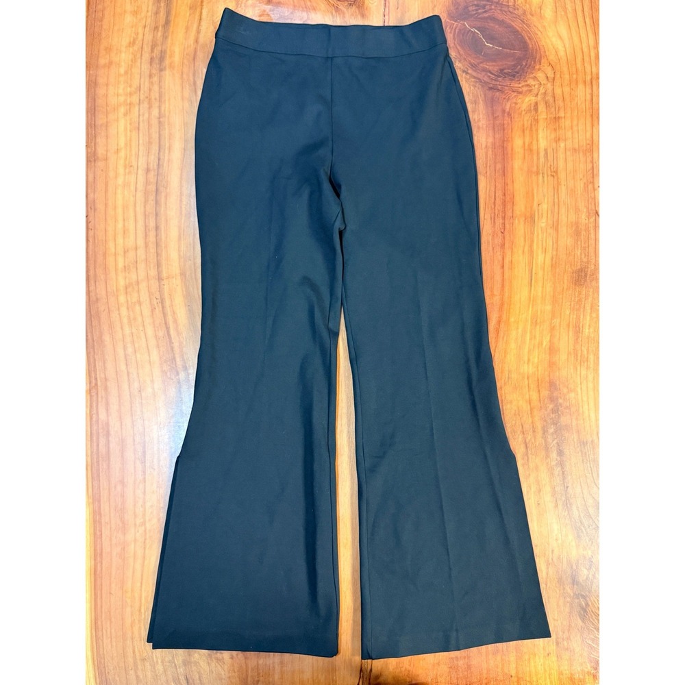 SPANX Women's Pants XL Pull on Stretch 20543 High Rise Double Slit Flare Q3-21